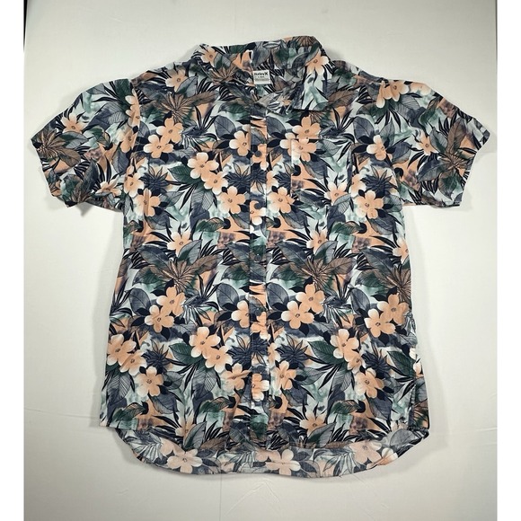 Hurley Other - Hurley Shirt Men's L Multicolor Floral Hawaiian Button Up Short Sleeve Tropical